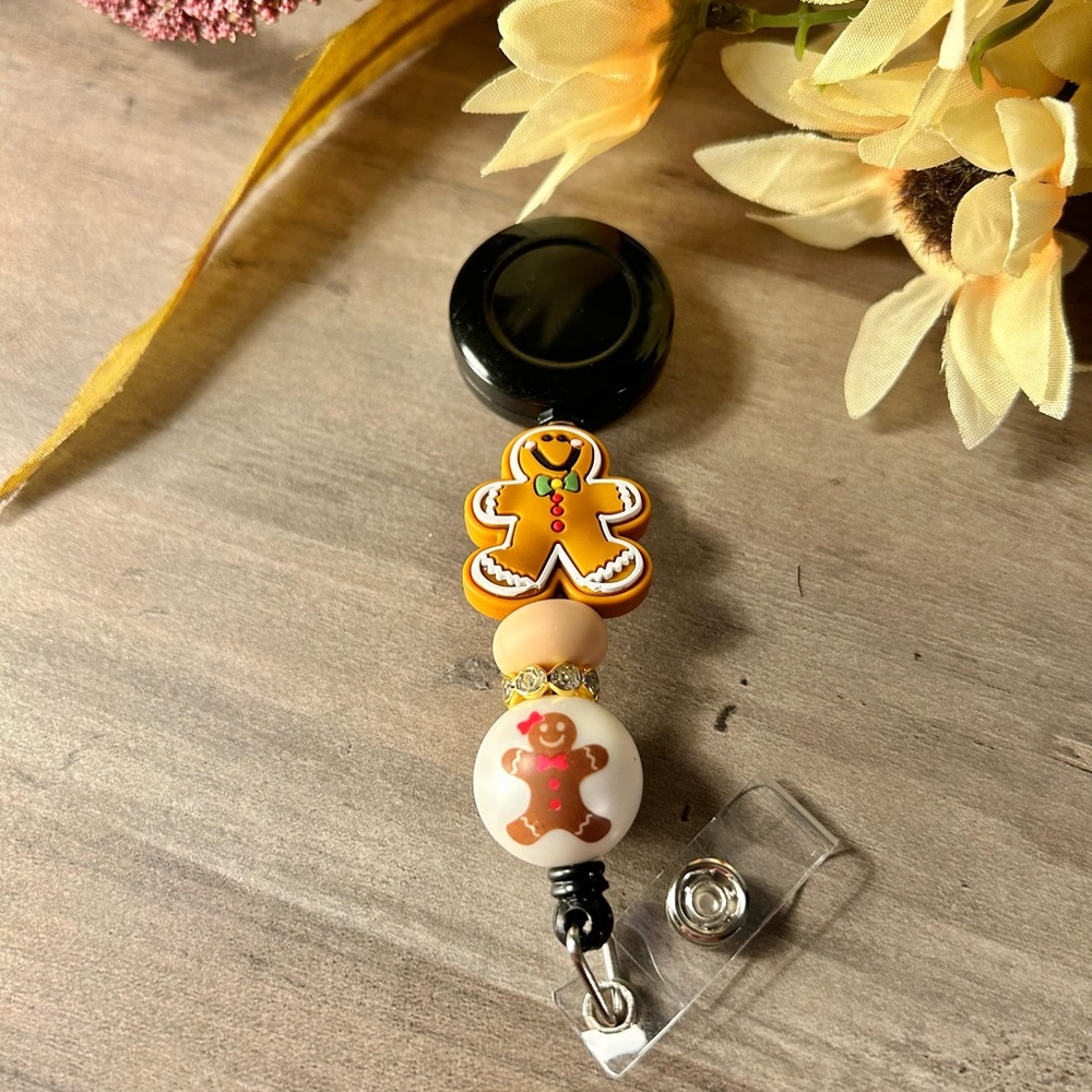 Christmas Gingerbread Cookie Badge Reel